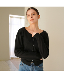 PUFF SLEEVE CARDIGAN / 3COLOR