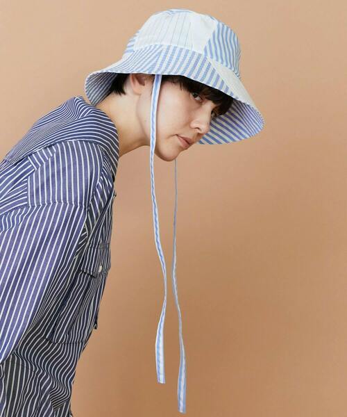 FRAPBOIS（フラボア）の「ストライハット（ハット・レディース・ブラック/ブルー・FREE）」の3枚目の写真