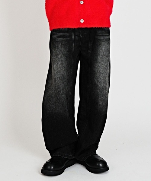 DWSE（ディーダブリューエスイー）の「DWSE／カーブバルーンデニム（デニムパンツ・メンズ・ブラック/ブルー・SMALL/MEDIUM/LARGE）」の9枚目の写真
