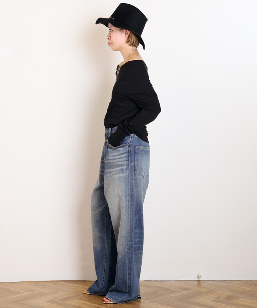 EVERYDAY I LIKE.（エヴリディアイライク）の「*ドレープオフショルダープルオーバー（Tシャツ/カットソー・レディース・ブラック・FREE）」の5枚目の写真