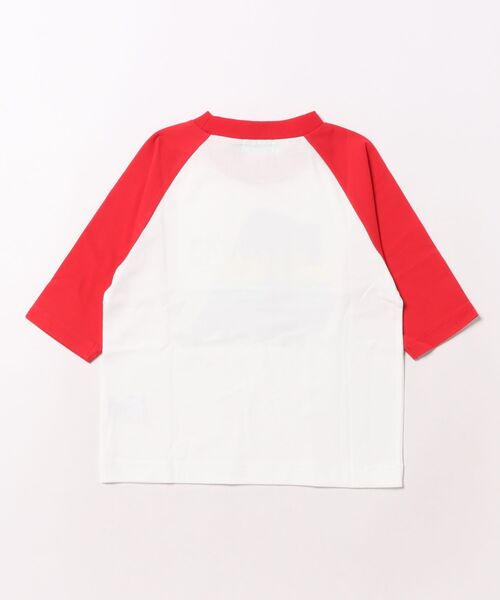 HAKKA KIDS（ハッカキッズ）の「プリント7分袖ラグランTシャツ（Tシャツ/カットソー・キッズ・ホワイト/イエロー・100cm/110cm/120cm/130cm）」の3枚目の写真