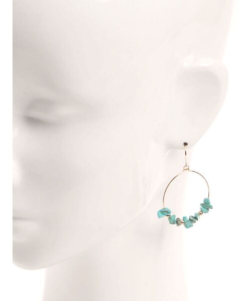 EVRIS(エヴリス)の「STONE HOOP ピアス(ピアス(両耳用)・レディース・ブルー/ホワイト・FREE)」の10枚目の写真