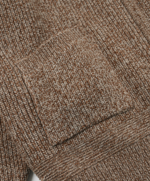 FRIZMWORKS(フリズムワークス)の「TWEED WOOL ZIP UP CARDIGAN _ BROWN(カーディガン/ボレロ・メンズ・その他・SMALL/MEDIUM/LARGE/X-LARGE)」の4枚目の写真