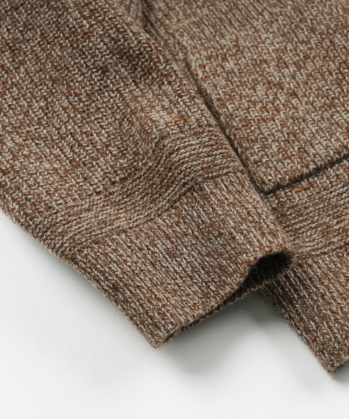 FRIZMWORKS(フリズムワークス)の「TWEED WOOL ZIP UP CARDIGAN _ BROWN(カーディガン/ボレロ・メンズ・その他・SMALL/MEDIUM/LARGE/X-LARGE)」の5枚目の写真