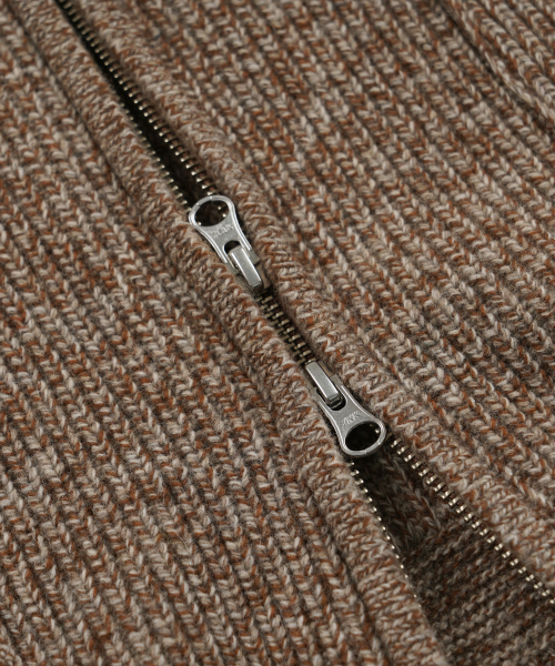 FRIZMWORKS(フリズムワークス)の「TWEED WOOL ZIP UP CARDIGAN _ BROWN(カーディガン/ボレロ・メンズ・その他・SMALL/MEDIUM/LARGE/X-LARGE)」の6枚目の写真