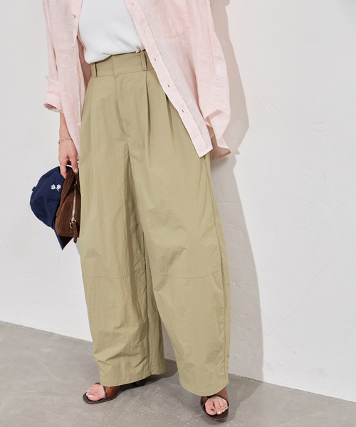 JOURNAL STANDARD(ジャーナルスタンダード)の「マットクロスコクーンワイドパンツ(その他パンツ・レディース・ベージュ/ブラック・38/36)」の18枚目の写真