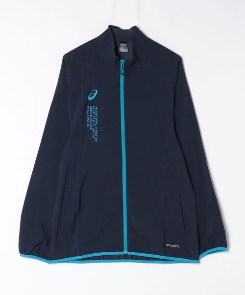 ASICS(アシックス)の「アシックス ASICS クールサマーウーブンジャケット(ジャージ・メンズ・ブラック×ホワイト/ネイビー・M/L/LL)」の9枚目の写真