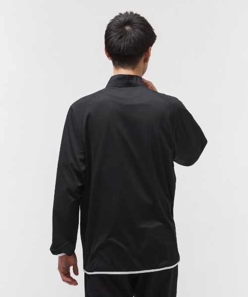 ASICS(アシックス)の「アシックス ASICS クールサマーウーブンジャケット(ジャージ・メンズ・ブラック×ホワイト/ネイビー・M/L/LL)」の3枚目の写真