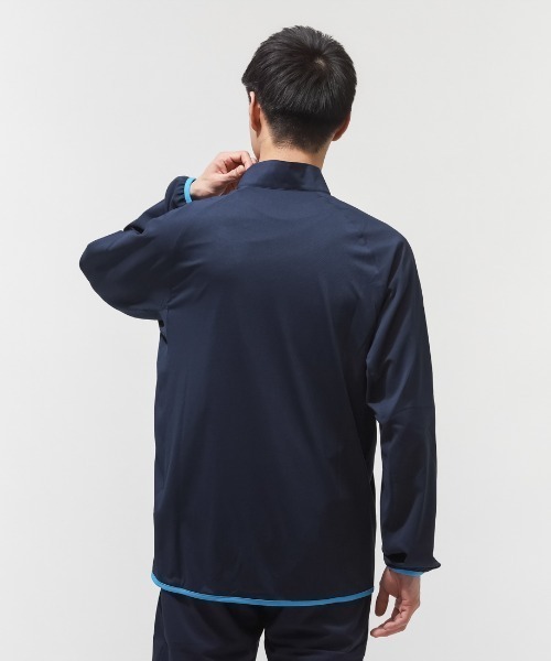ASICS(アシックス)の「アシックス ASICS クールサマーウーブンジャケット(ジャージ・メンズ・ブラック×ホワイト/ネイビー・M/L/LL)」の11枚目の写真