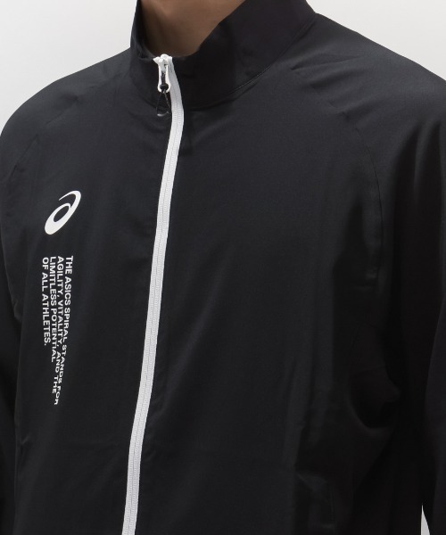 ASICS(アシックス)の「アシックス ASICS クールサマーウーブンジャケット(ジャージ・メンズ・ブラック×ホワイト/ネイビー・M/L/LL)」の6枚目の写真