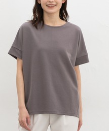 【ハニさら・接触冷感・UVカット・遮熱】フレンチ袖Tシャツ