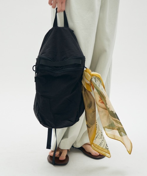 full/fill.(フルフィル)の「ripstop mini back pack / リップストップミニリュック(バックパック/リュック・レディース・ブラック/アイボリー・FREE)」の2枚目の写真