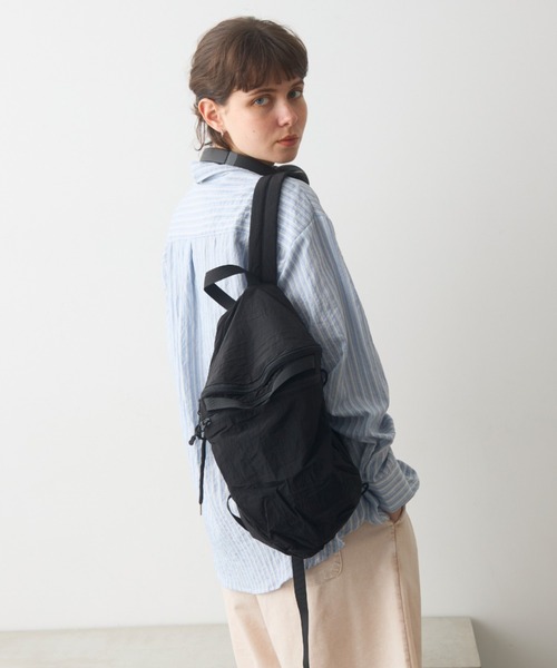 full/fill.(フルフィル)の「ripstop mini back pack / リップストップミニリュック(バックパック/リュック・レディース・ブラック/アイボリー・FREE)」の12枚目の写真