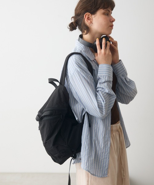 full/fill.(フルフィル)の「ripstop mini back pack / リップストップミニリュック(バックパック/リュック・レディース・ブラック/アイボリー・FREE)」の10枚目の写真