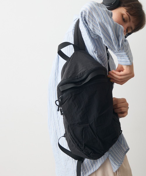 full/fill.(フルフィル)の「ripstop mini back pack / リップストップミニリュック(バックパック/リュック・レディース・ブラック/アイボリー・FREE)」の13枚目の写真