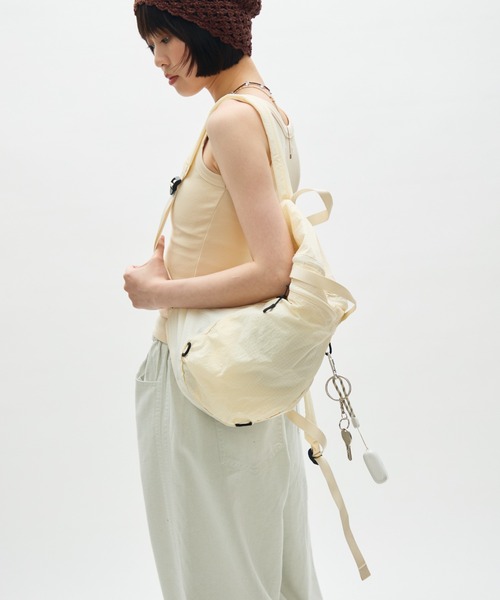 full/fill.(フルフィル)の「ripstop mini back pack / リップストップミニリュック(バックパック/リュック・レディース・ブラック/アイボリー・FREE)」の18枚目の写真