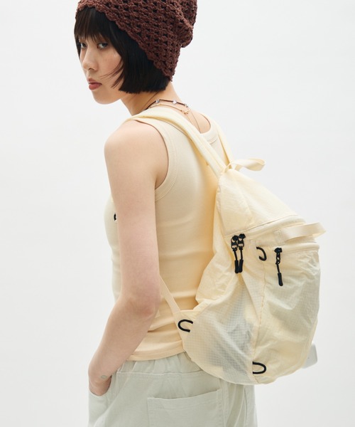 full/fill.(フルフィル)の「ripstop mini back pack / リップストップミニリュック(バックパック/リュック・レディース・ブラック/アイボリー・FREE)」の21枚目の写真