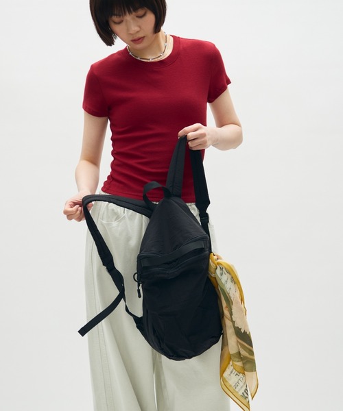full/fill.(フルフィル)の「ripstop mini back pack / リップストップミニリュック(バックパック/リュック・レディース・ブラック/アイボリー・FREE)」の14枚目の写真