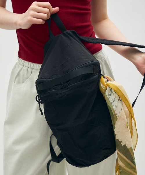 full/fill.(フルフィル)の「ripstop mini back pack / リップストップミニリュック(バックパック/リュック・レディース・ブラック/アイボリー・FREE)」の19枚目の写真