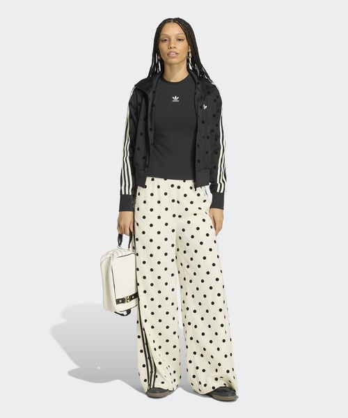 adidas(アディダス)の「サテン 水玉模様 ワイドレッグパンツ / ドット / アディダスオリジナルス adidas Originals(その他パンツ・レディース・ブラック/ブルー・XX-LARGE/SMALL/MEDIUM/LARGE/X-LARGE/3XL)」の12枚目の写真