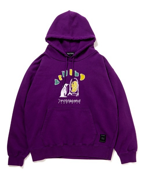 430（フォーサーティ）の「mpa4088- AF BE WILD P-O PARKA パーカー(26-123)（パーカー・メンズ・ブルー/グレー/ブラック/ホワイト/パープル/ネイビー・3/2/1/0）」の6枚目の写真