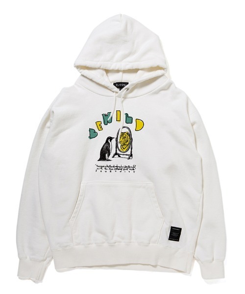 430（フォーサーティ）の「mpa4088- AF BE WILD P-O PARKA パーカー(26-123)（パーカー・メンズ・ブルー/グレー/ブラック/ホワイト/パープル/ネイビー・3/2/1/0）」の2枚目の写真