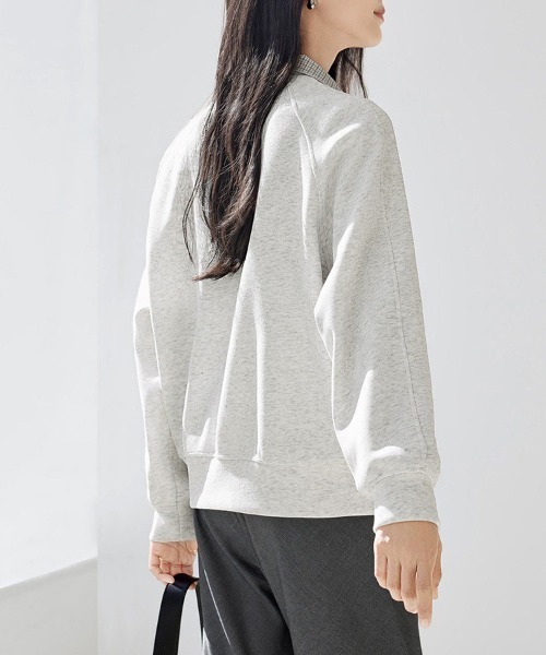 ONEP STAR（ワンピスター）の「チェック柄×ハーフジップトップス（スウェット・レディース・ライトグレー・X-LARGE/LARGE/MEDIUM）」の7枚目の写真