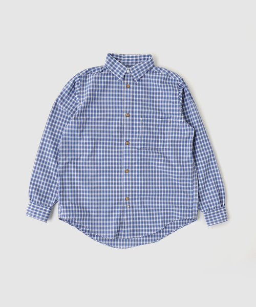 BAYCREW'S DEPO(ベイクルーズデポ)の「SandWaterr / サンドウォーター ORGANIZED B.D.SHIRT / COTTON BROAD CHECK(シャツ/ブラウス・メンズ・ブルー系その他/グリーン・1/2)」の1枚目の写真