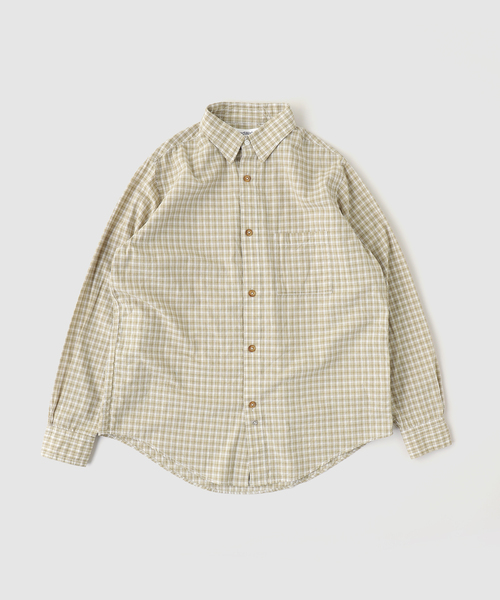 BAYCREW'S DEPO(ベイクルーズデポ)の「SandWaterr / サンドウォーター ORGANIZED B.D.SHIRT / COTTON BROAD CHECK(シャツ/ブラウス・メンズ・ブルー系その他/グリーン・1/2)」の2枚目の写真