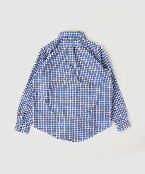 BAYCREW'S DEPO(ベイクルーズデポ)の「SandWaterr / サンドウォーター ORGANIZED B.D.SHIRT / COTTON BROAD CHECK(シャツ/ブラウス・メンズ・ブルー系その他/グリーン・1/2)」の3枚目の写真