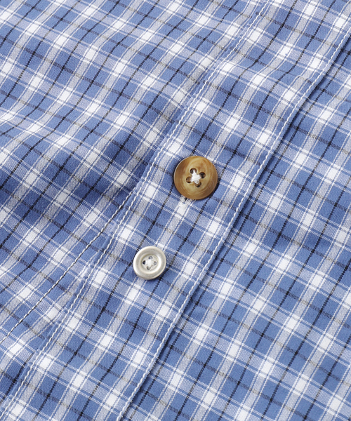 BAYCREW'S DEPO(ベイクルーズデポ)の「SandWaterr / サンドウォーター ORGANIZED B.D.SHIRT / COTTON BROAD CHECK(シャツ/ブラウス・メンズ・ブルー系その他/グリーン・1/2)」の4枚目の写真