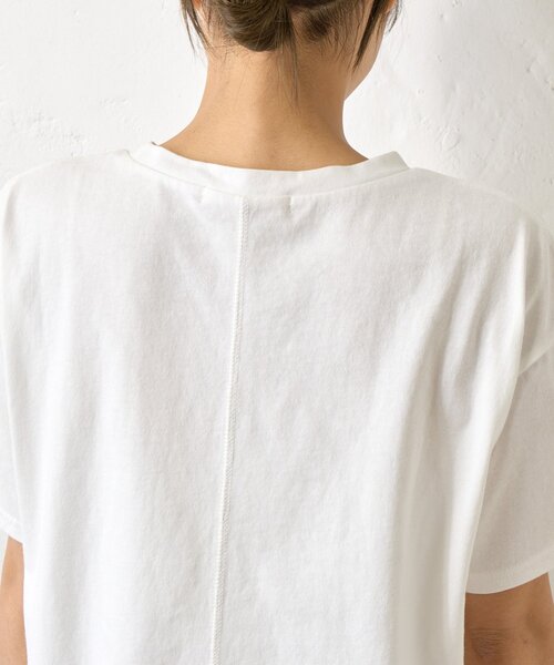 Jena espace merveilleux(ジェナ エスパスメルヴェイユ)の「カットジャガードパネルカットソー(Tシャツ/カットソー・レディース・オフホワイト/チャコールグレー・FREE)」の20枚目の写真
