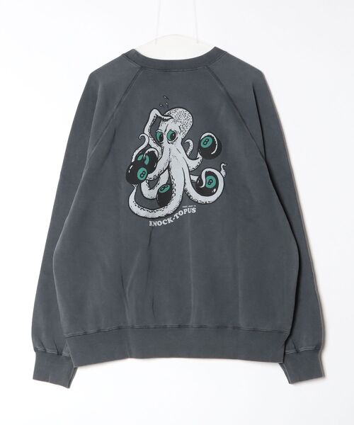 Nudie Jeans(ヌーディージーンズ)の「Nudie Jeans/ヌーディージーンズ Palle Sweatshirt / クルーネックスウェット / Knock-Topus / Antracite(Tシャツ/カットソー・メンズ・ブラック系その他・M/L/XL/S)」の10枚目の写真