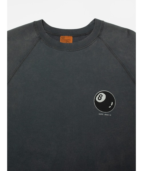 Nudie Jeans(ヌーディージーンズ)の「Nudie Jeans/ヌーディージーンズ Palle Sweatshirt / クルーネックスウェット / Knock-Topus / Antracite(Tシャツ/カットソー・メンズ・ブラック系その他・M/L/XL/S)」の7枚目の写真