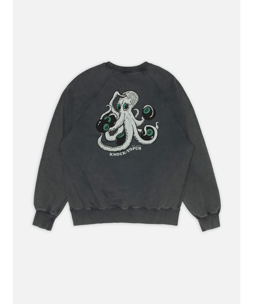 Nudie Jeans(ヌーディージーンズ)の「Nudie Jeans/ヌーディージーンズ Palle Sweatshirt / クルーネックスウェット / Knock-Topus / Antracite(Tシャツ/カットソー・メンズ・ブラック系その他・M/L/XL/S)」の3枚目の写真