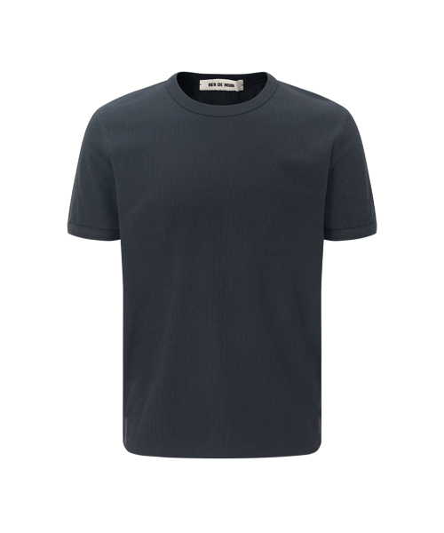 BER DE NOIR(ベールドノワール)の「リブスリムコットンTシャツ(チャコール)(Tシャツ/カットソー・メンズ・チャコール/その他・MEDIUM/LARGE)」の1枚目の写真