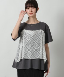 LAKOLE | アソートドッキング半袖T / 660004(Tシャツ/カットソー)