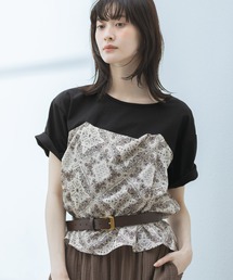 LAKOLE | アソートドッキング半袖T / 660004(Tシャツ/カットソー)