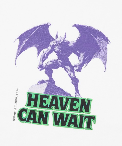 HUF(ハフ)の「HEAVEN CAN WAIT TEE(Tシャツ/カットソー・メンズ・ブラック/ホワイト・S/M/L/XL/XXL)」の4枚目の写真