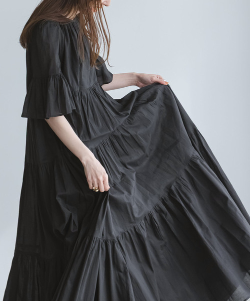 MARIHA(マリハ)の「《・NOBLE限定カラー》MARIHA /マリハ 春のすずらんのドレス(ワンピース・レディース・ブラック/ブラウン・38/36/34)」の3枚目の写真