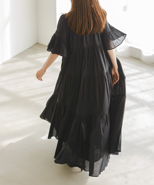 MARIHA(マリハ)の「《・NOBLE限定カラー》MARIHA /マリハ 春のすずらんのドレス(ワンピース・レディース・ブラック/ブラウン・38/36/34)」の7枚目の写真