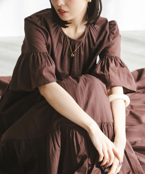 MARIHA(マリハ)の「《・NOBLE限定カラー》MARIHA /マリハ 春のすずらんのドレス(ワンピース・レディース・ブラック/ブラウン・38/36/34)」の14枚目の写真