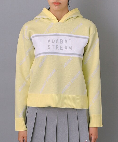 ADABAT STREAM(アダバットストリーム)の「STREAMサインロゴニットフーディー(ニット/セーター・レディース・イエロー系その他/ブラック・40/42/38)」の19枚目の写真