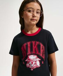 NIKE（ナイキ）の「ナイキ スポーツウェア ジュニア Tシャツ / Nike Sportswear Big Kids' T-Shirt IU1270-010 Black（Tシャツ/カットソー）」