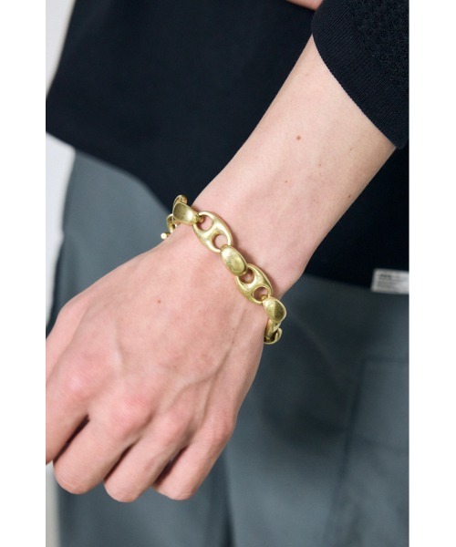 AZUL by moussy(アズールバイマウジー)の「クラッシュチェーンブレスレット(ブレスレット・メンズ・ゴールド/ブラック/シルバー・FREE)」の18枚目の写真