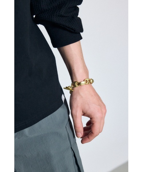 AZUL by moussy(アズールバイマウジー)の「クラッシュチェーンブレスレット(ブレスレット・メンズ・ゴールド/ブラック/シルバー・FREE)」の19枚目の写真