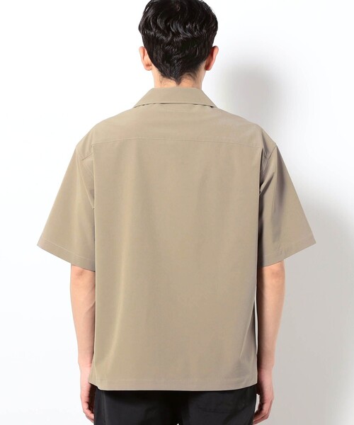 Grand PARK(グランドパーク)の「ストレッチリップ オープンカラーシャツ(シャツ/ブラウス・メンズ・カーキ/ブラック/ベージュ/ネイビー・L/M)」の6枚目の写真