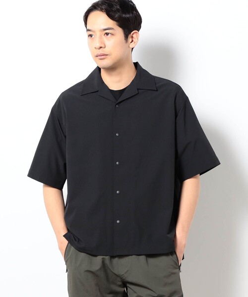 Grand PARK（グランドパーク）の「ストレッチリップ オープンカラーシャツ（シャツ/ブラウス・メンズ・カーキ/ブラック/ベージュ/ネイビー・L/M）」の20枚目の写真