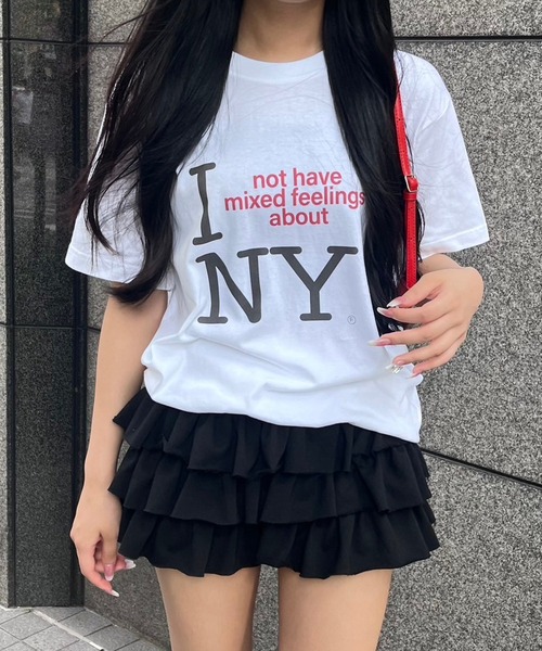 etta(エタ)の「NYデザイン半袖Tシャツ(Tシャツ/カットソー・レディース・ホワイト・MEDIUM/LARGE)」の1枚目の写真