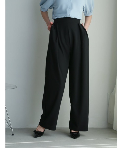 fifth(フィフス)の「ツータックカットワイドパンツ(その他パンツ・レディース・アイボリー/ブラック・F)」の9枚目の写真